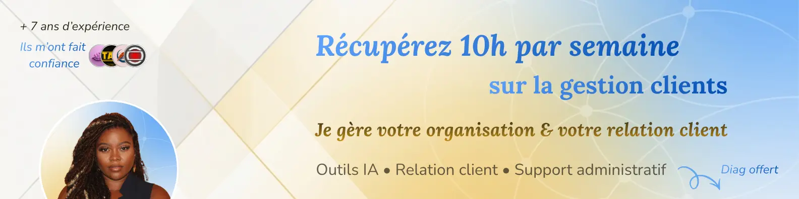 Bannière LinekdIn réalisée par AM 2.0 - Secteur relation client