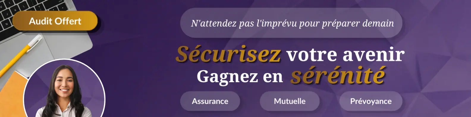 Bannière LinekdIn réalisée par AM 2.0 - Secteur assurances