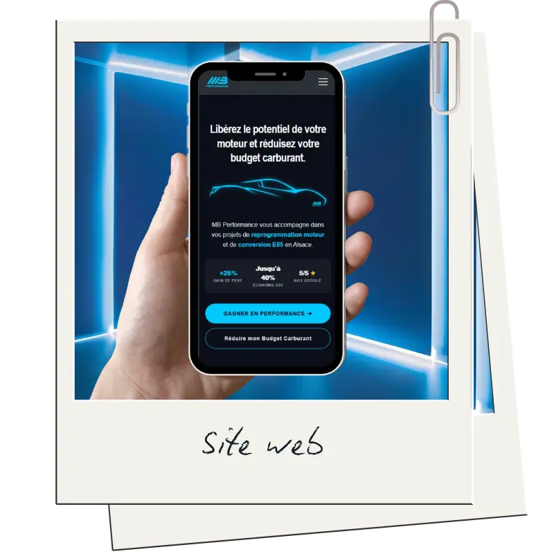 Site web entrepreneur MB Performance