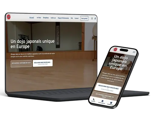 Maquette du site du dojo shodokan vendée